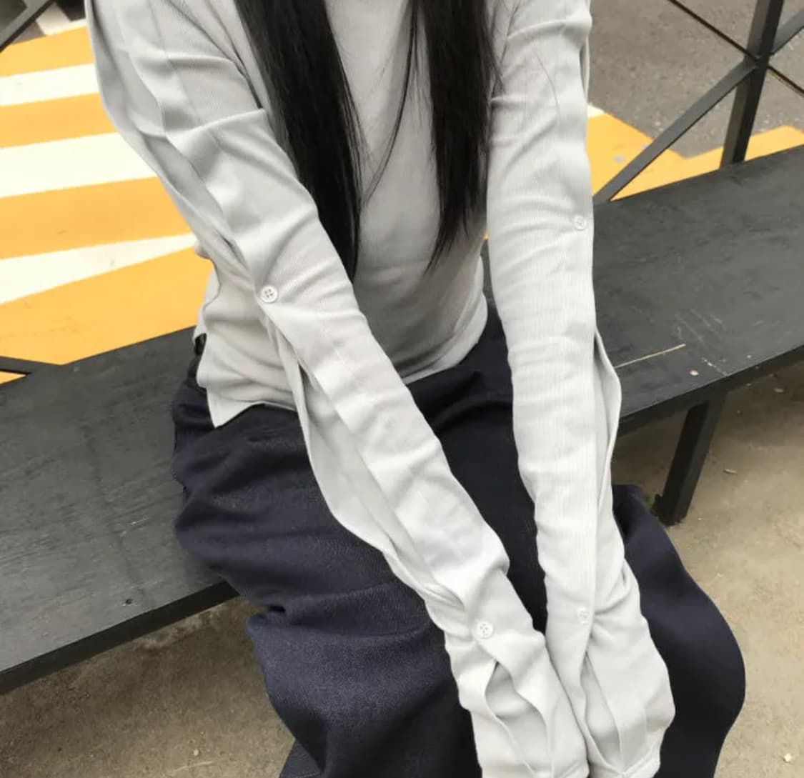 라임 단추티(새상품) 상품이미지1