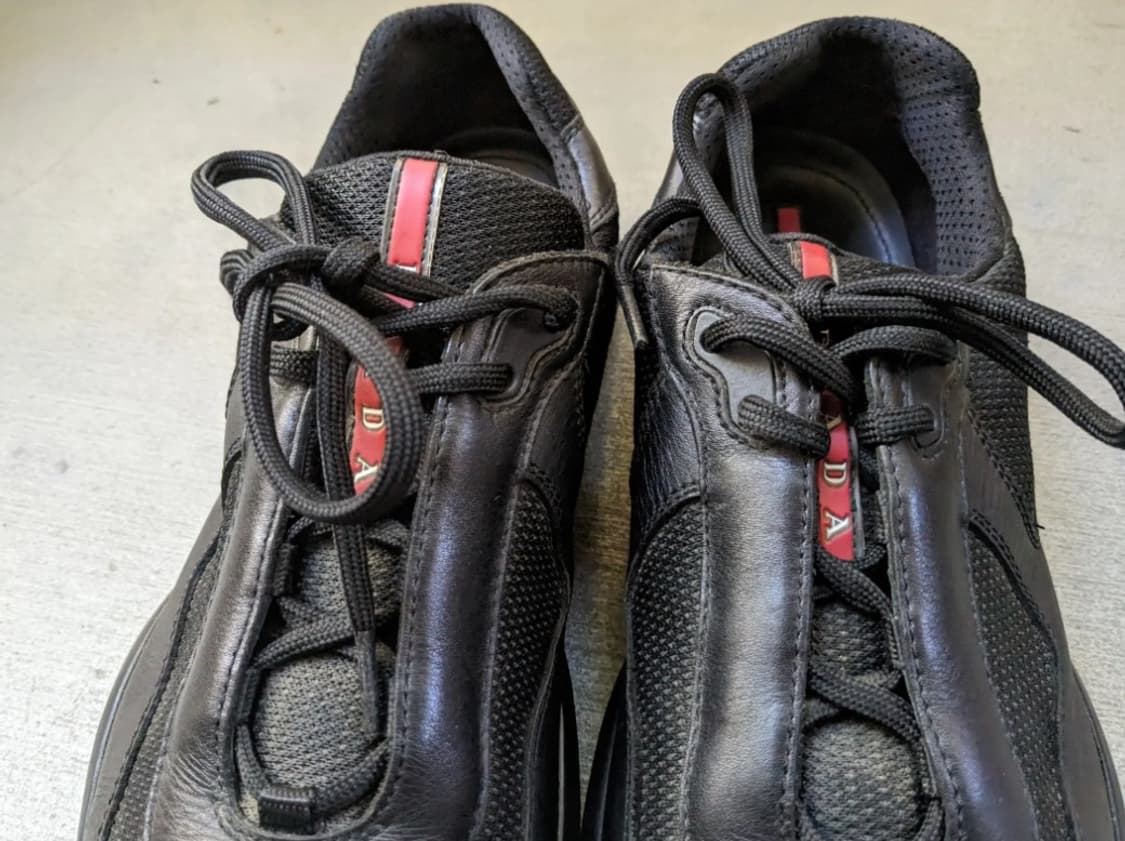 [11.5]프라다 아메리카컵 블랙 무광  상품이미지3