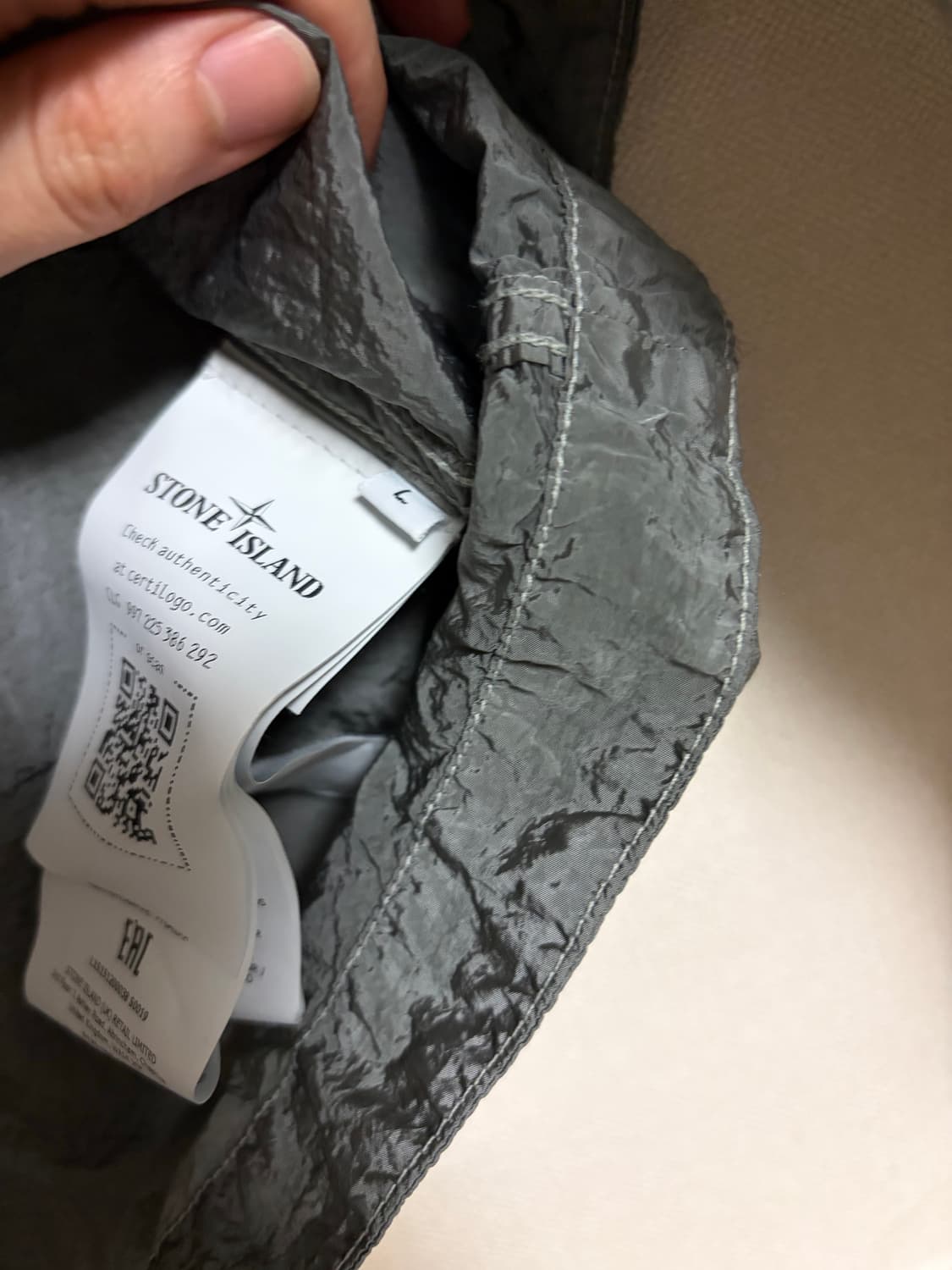 [L]26ss 스톤아일랜드 나일론메탈 오버셔츠 펄그레이 상품이미지5
