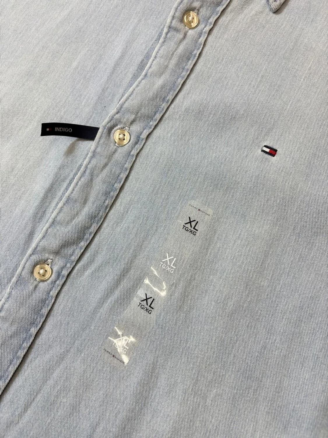 타미힐피거 가먼트다잉 데님 셔츠 pn6165    상품이미지4