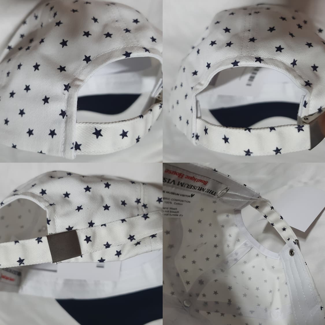 화이트 네이비 스마일 스타 더뮤지엄비지터 모자 볼캡  상품이미지7