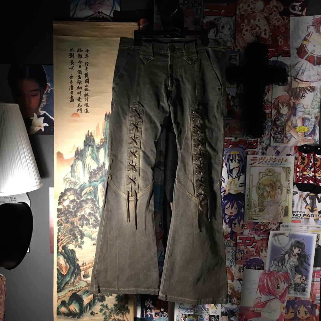 Tornado Mart laced up flare denim pants 상품이미지1
