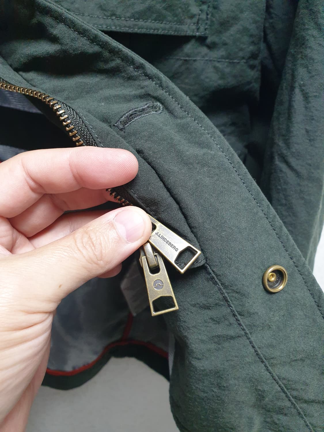 [L/100/정품] 린드버그 골프 야상자켓 카키 상품이미지7