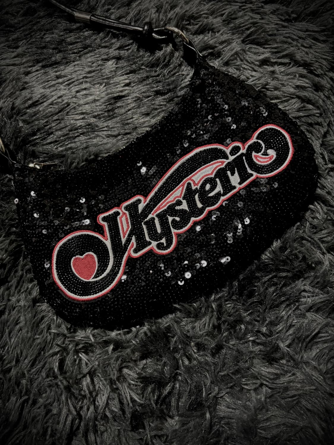 Hysteric Glamour 블랙 글리터 시퀸 미니숄더백 상품이미지3