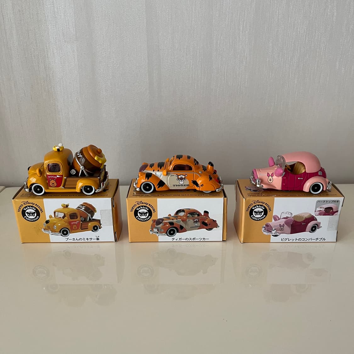 도쿄디즈니리조트 한정 토미카 위니더푸 곰돌이푸 3종 상품이미지1