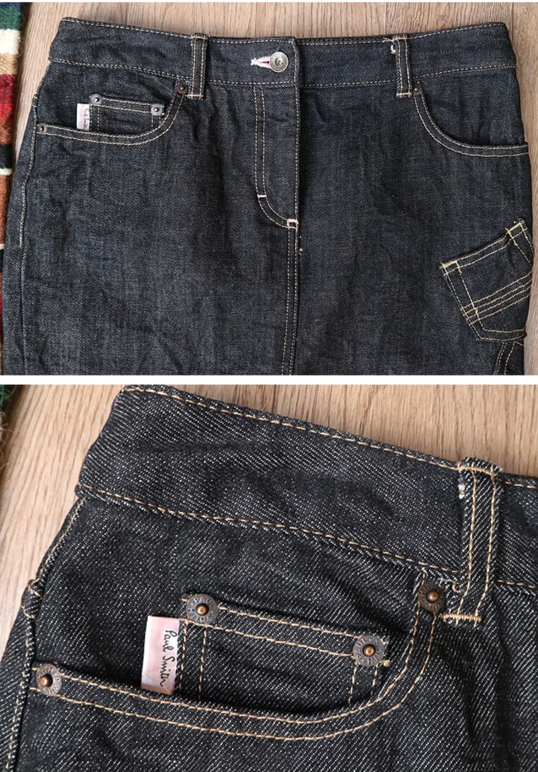 
 paul smith pink label 폴스미스 핑크라벨
흑청 스커트 상품이미지3