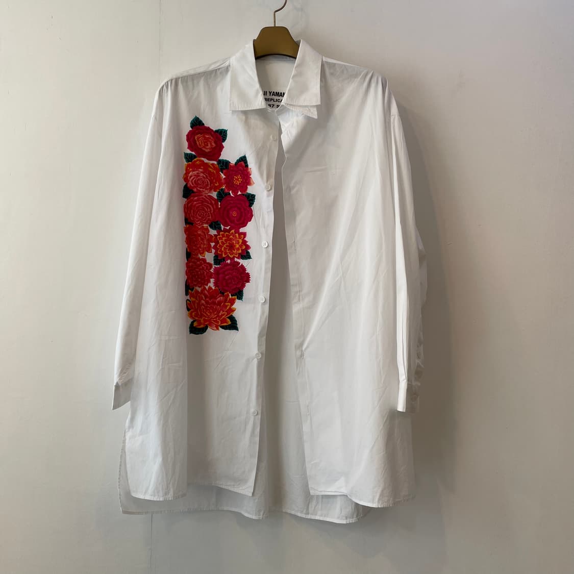  요지야마모토 레플레카 1987ss 플로랄 셔츠 상품이미지1