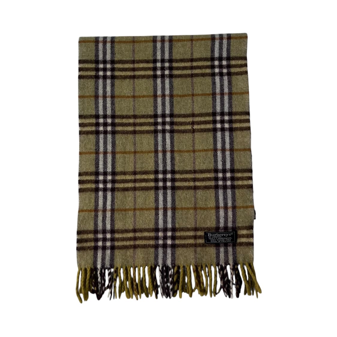 버버리 그린 램스울 노바체크 머플러 상품이미지2