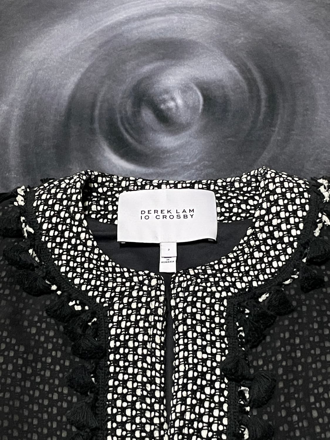 Derek Lam Tassel Net Tweed Blend Jacket 상품이미지5