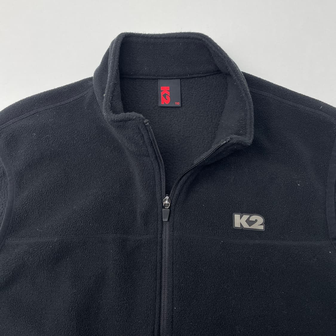 K2 블랙 기모 조끼 남성용 110 상품이미지3