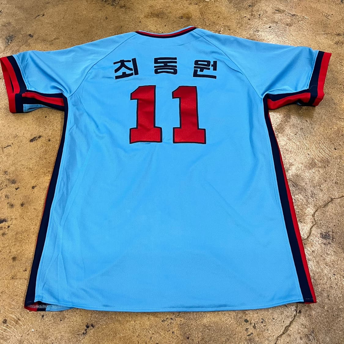 [정품/105] 롯데 자이언츠 야구 올드 원정유니폼 11번 마킹 b10 상품이미지3