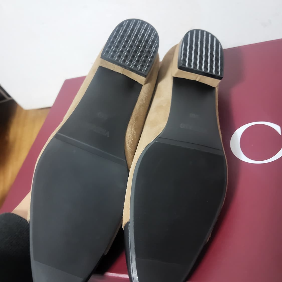 새상품 금강제화 제니아 펌프스 플랫슈즈 여자 가죽 구두 240 상품이미지2