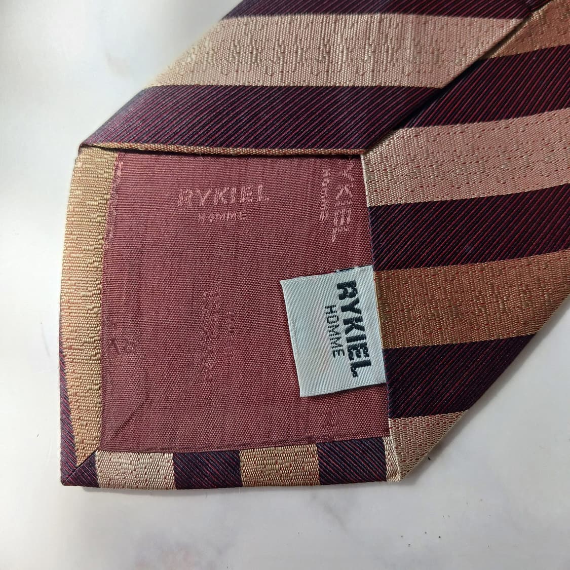 소니아 리키엘 브라운 스트라이프 넥타이 9.5cm A+등급 E919
 상품이미지8