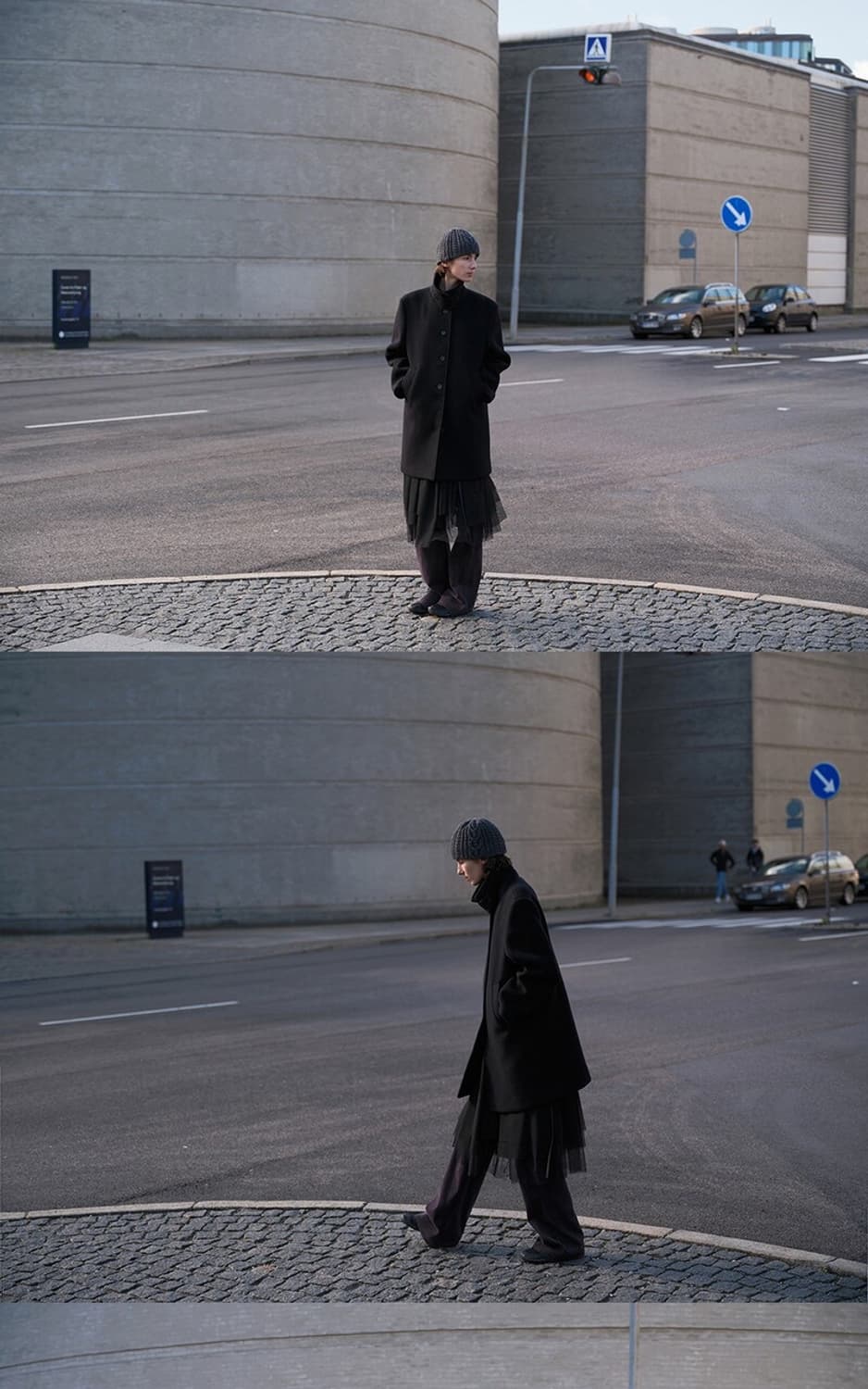 OVERSIZED SINGLE COAT (DARK NAVY) 상품이미지4