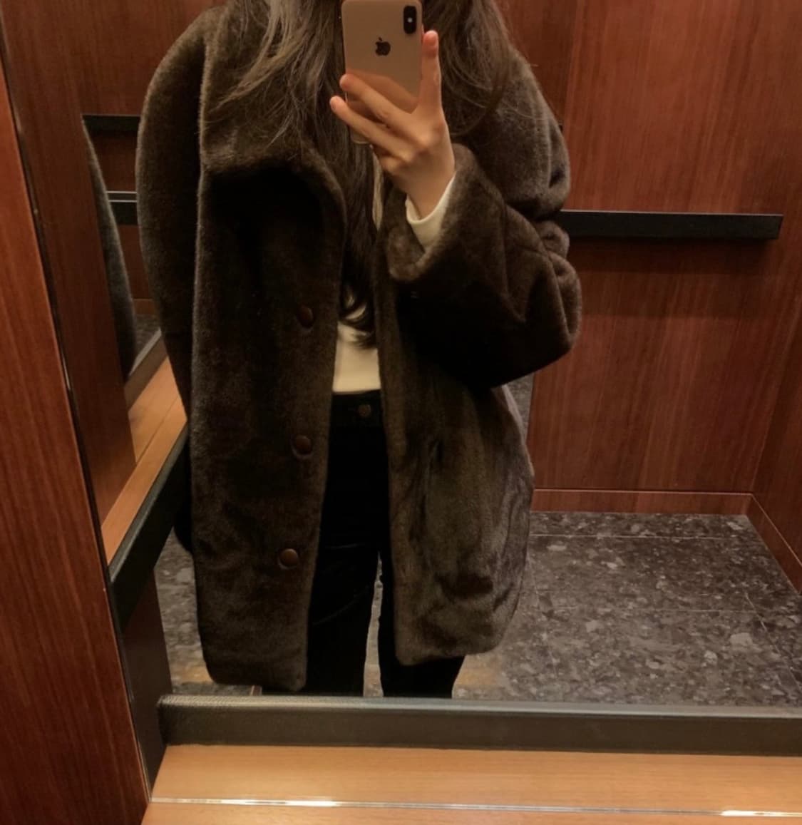 파운더스 울먼 하프 퍼 코트 상품이미지2