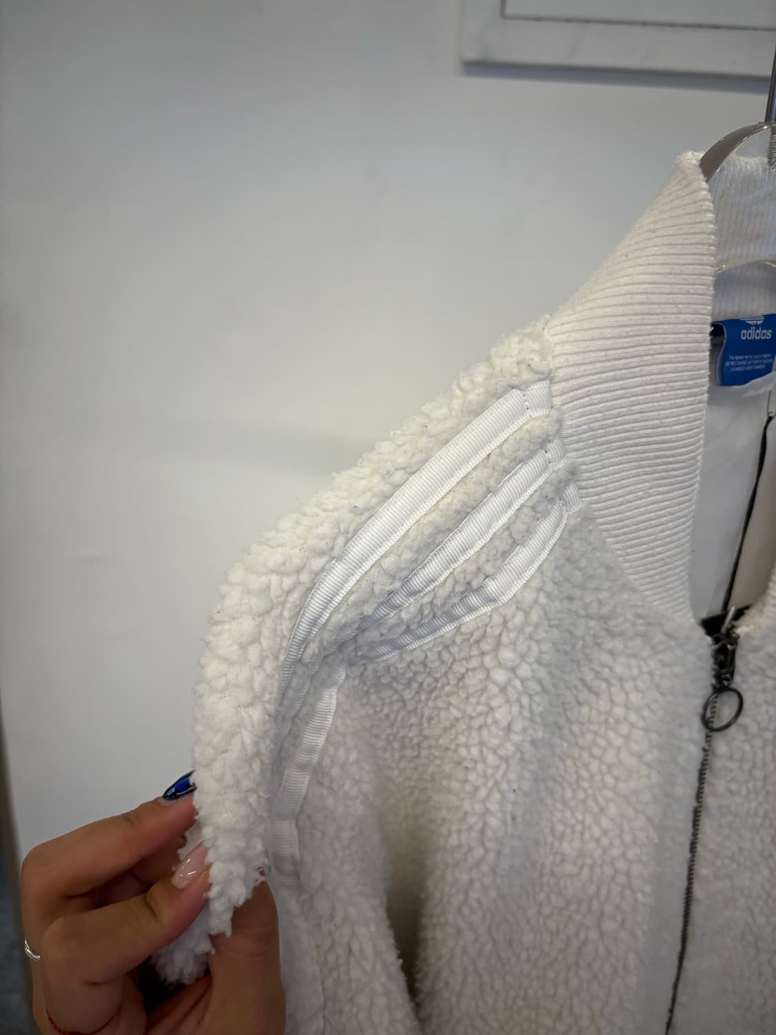 Adidas fleece jersey white 상품이미지7