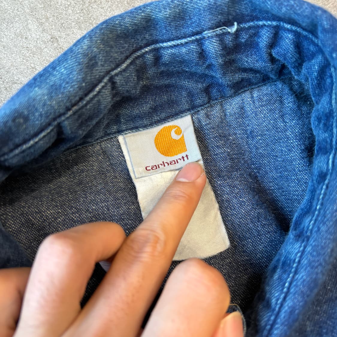 칼하트 오리지널 데님 웨스턴 긴팔 셔츠  상품이미지6