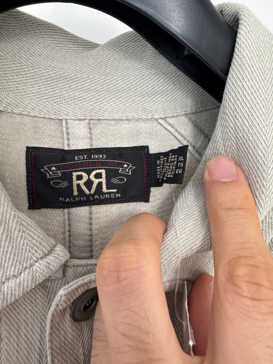 XL RRL 트윌 헤링본 워크 자켓 새상품 상품이미지4