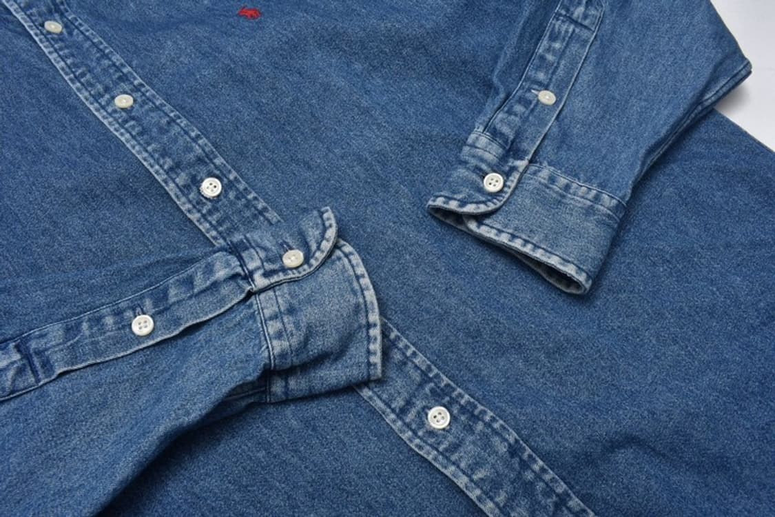 00S 폴로 랄프로렌 데님 셔츠 청남방 S M0057 상품이미지7