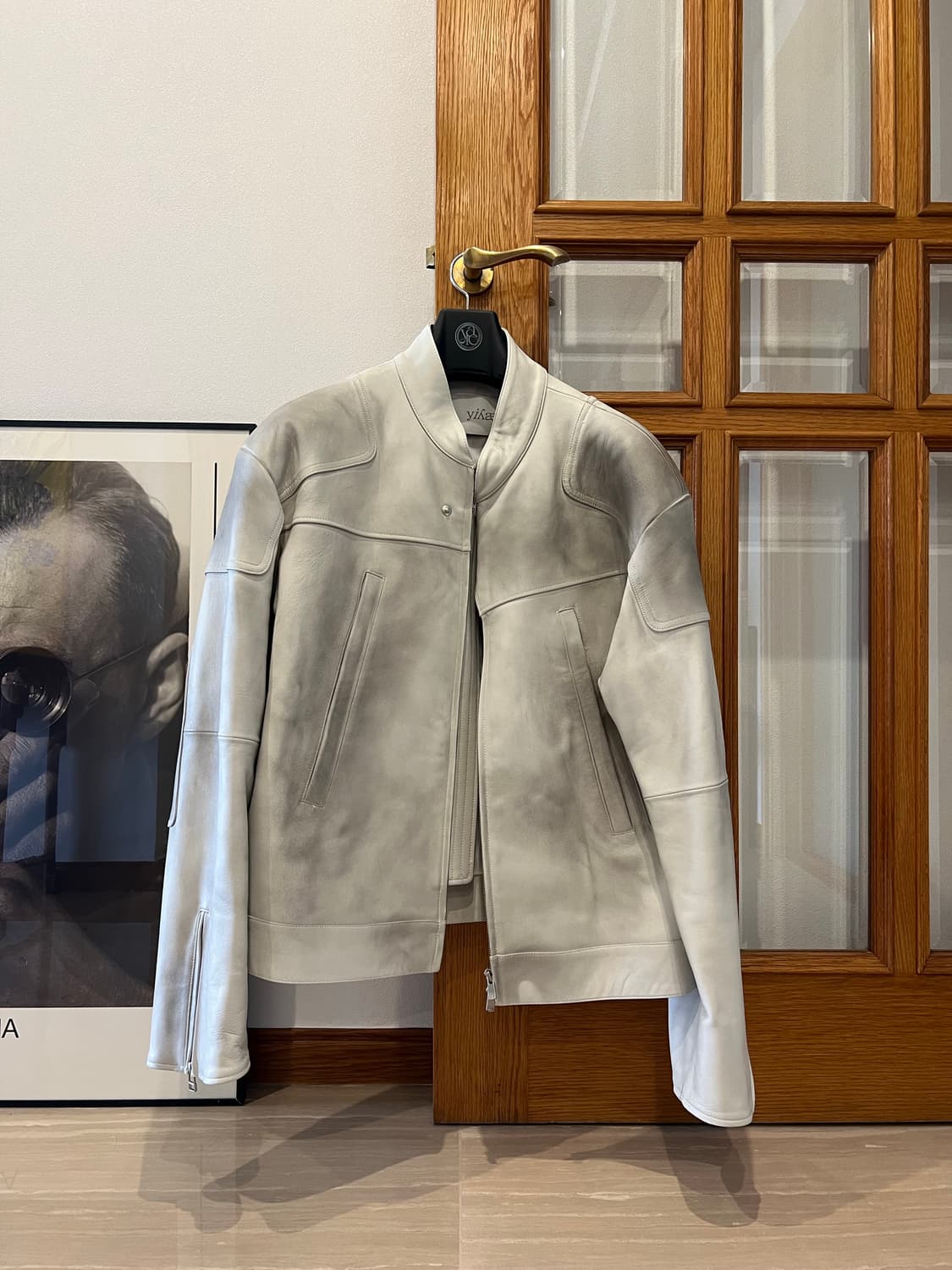 이예 (Yiyae) / 레더 자켓 / 더티화이트 L 상품이미지4