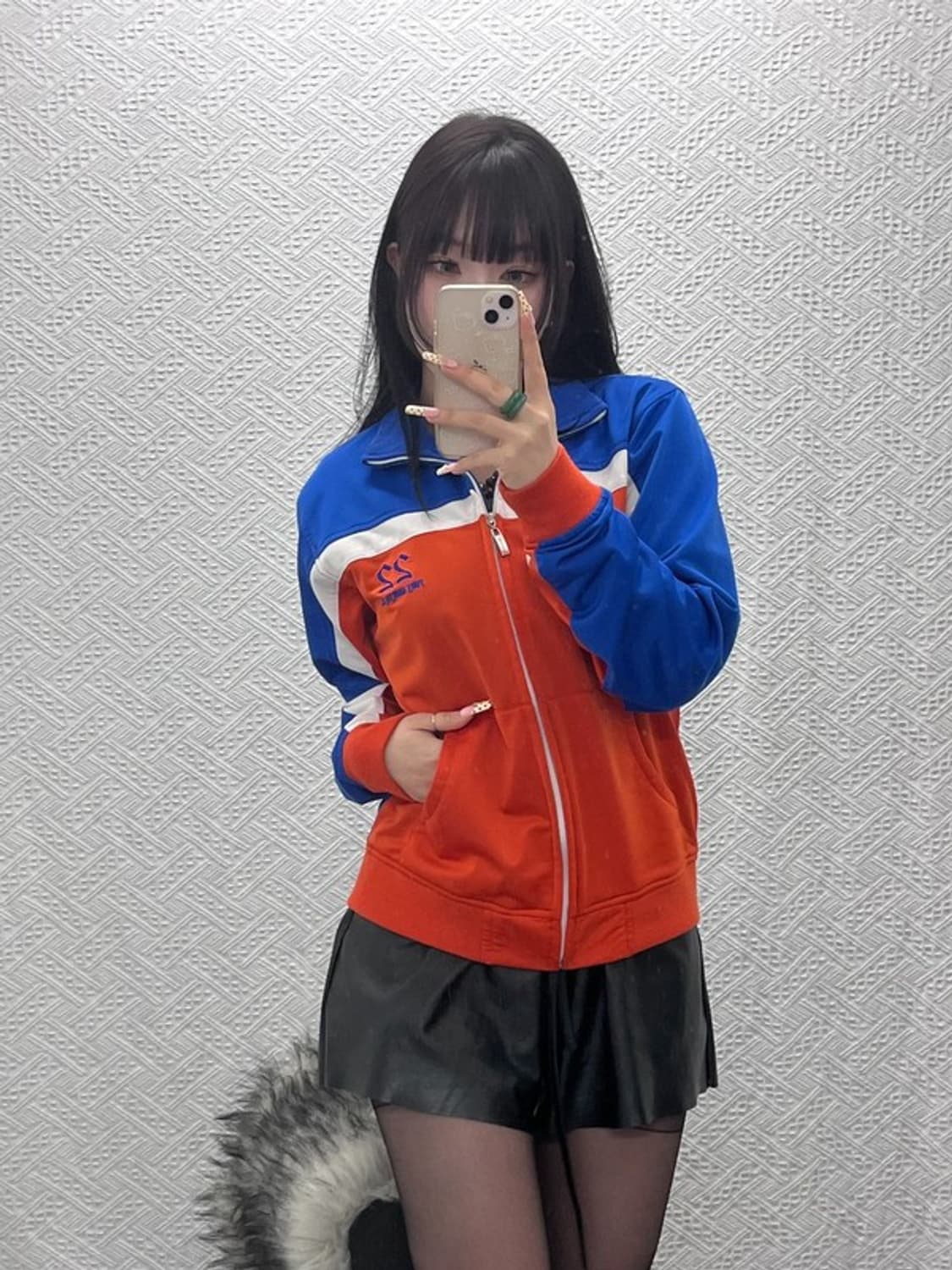 디키즈 올드스쿨 키치 스트릿 힙 고딕 오렌지 져지 집업 90 C09651 상품이미지2