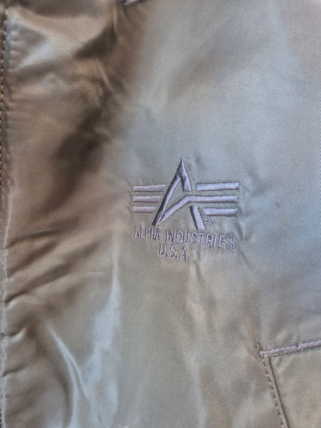 알파인더스트리 N-3B 파카 L 사이즈 카키색 상품이미지4