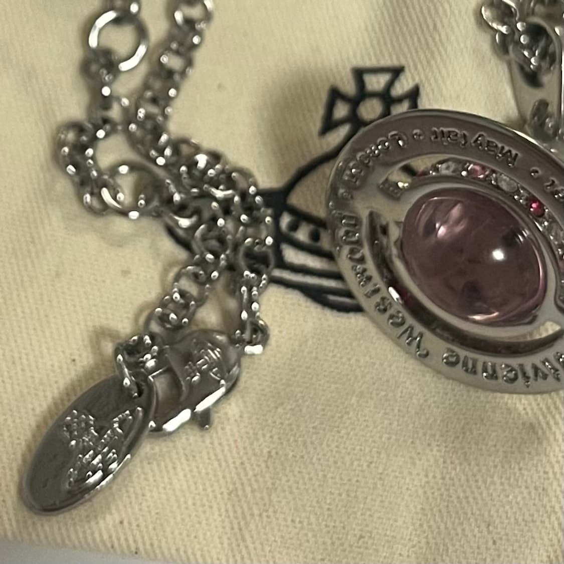 비비안웨스트우드 핑크 orb 목걸이 상품이미지7