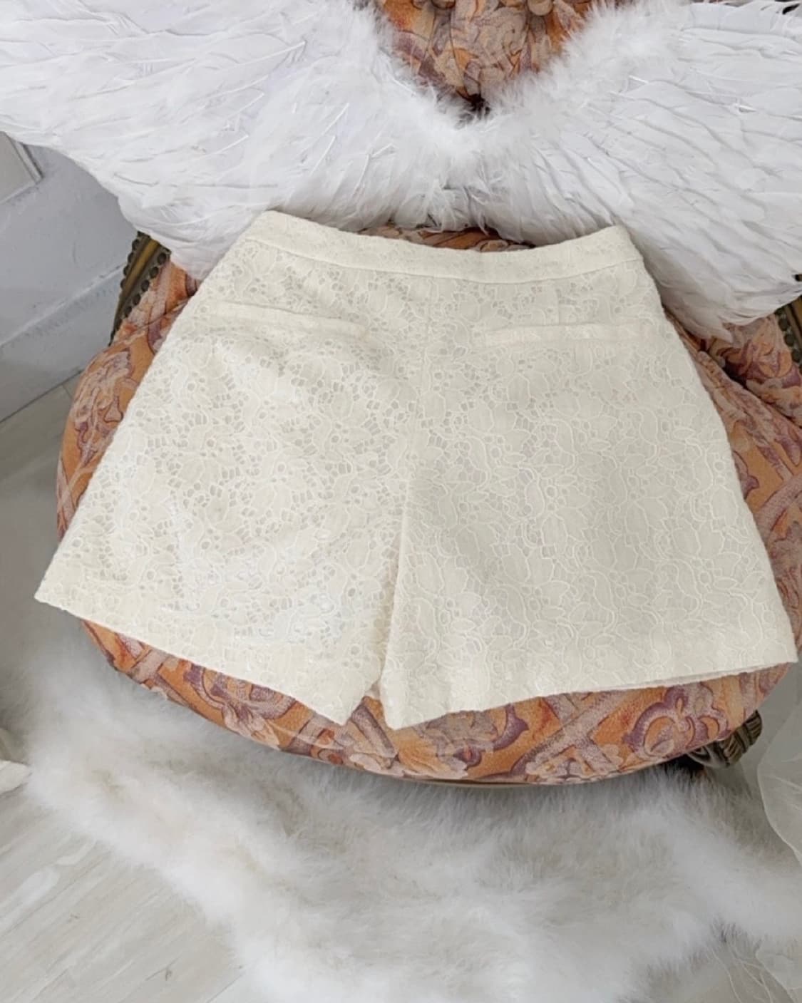 Ivory lace short pants  상품이미지4
