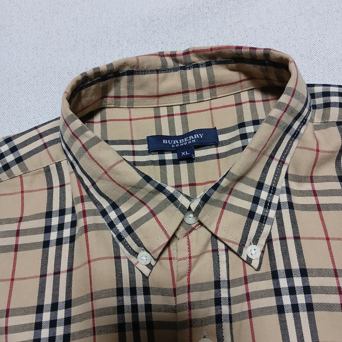 Burberry 버버리 빈티지 오버핏 체크 셔츠 남방 상품이미지7
