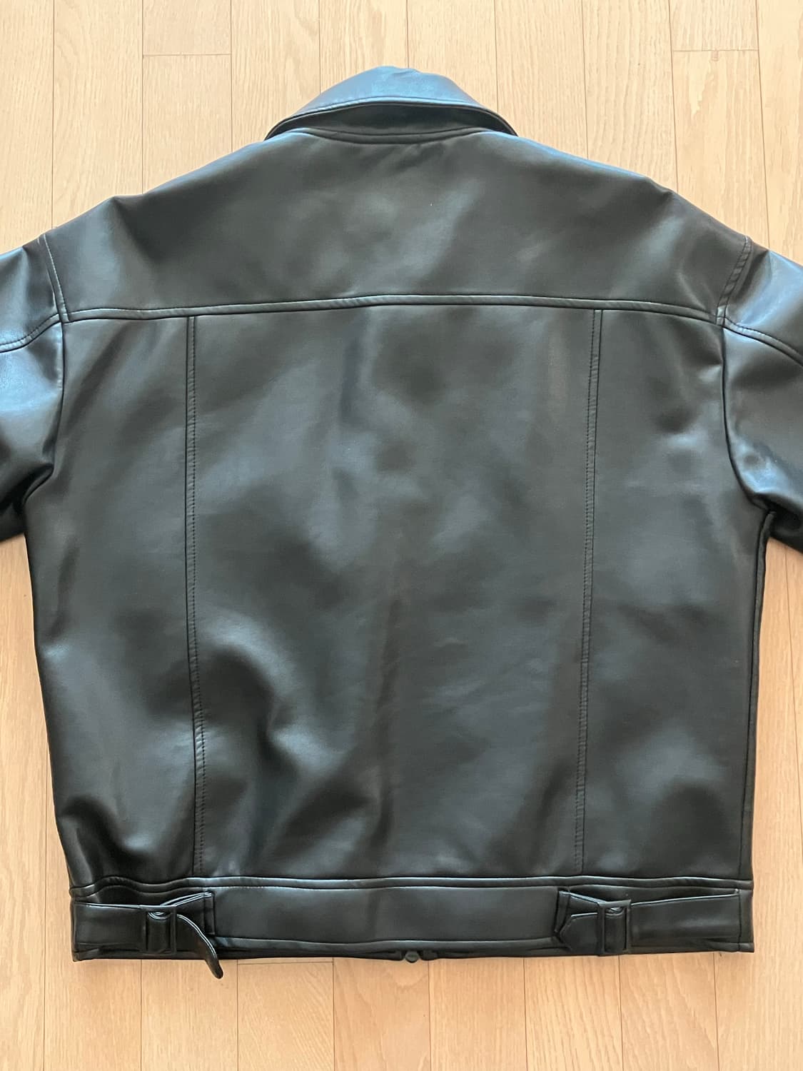 라퍼지스토어 가죽 블루종 상품이미지3