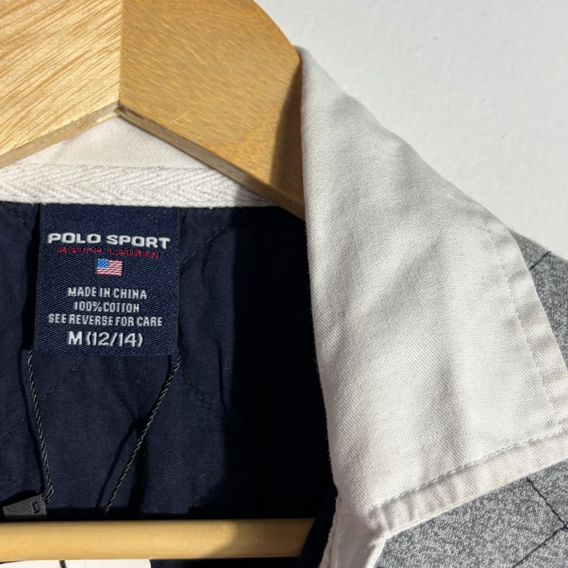 폴로 그레이 스트라이프 카라 맨투맨 (무료배송) 상품이미지2