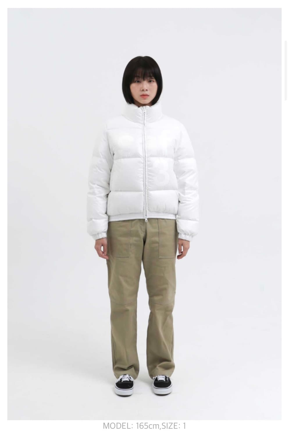 사파리스팟 1/2 다운자켓 화이트 상품이미지2