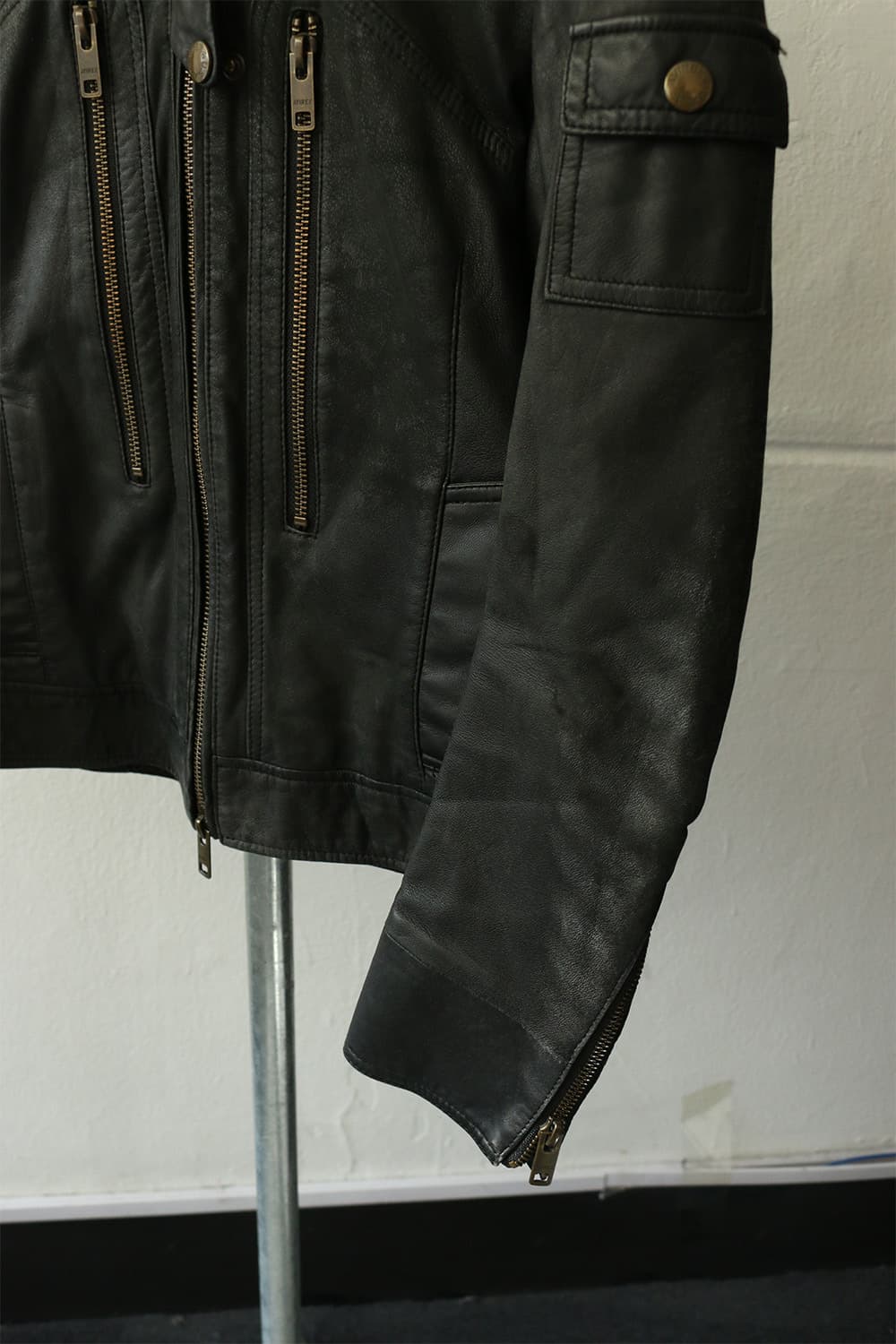 아비렉스 후드 레더 자켓  상품이미지5