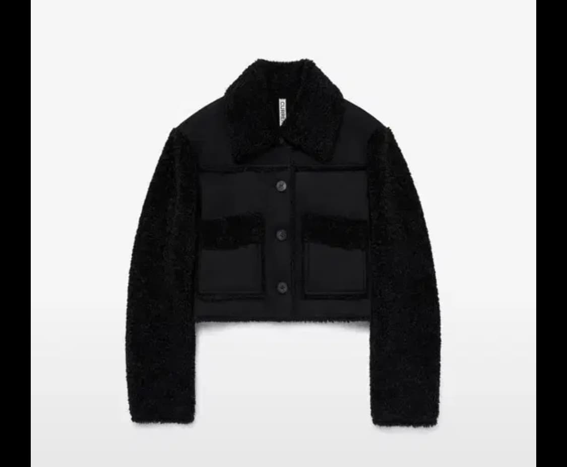 커렌트 무스탕 퍼 자켓 FLUFFY SHORT SUEDE COAT 판매 상품이미지2