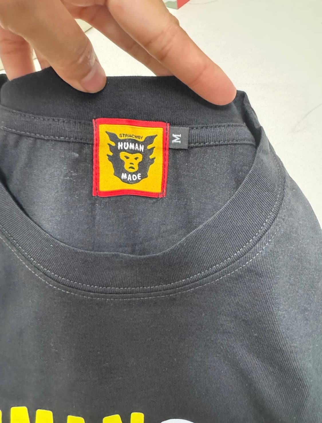 휴먼메이드 오리 반팔티 블랙 m 상품이미지3