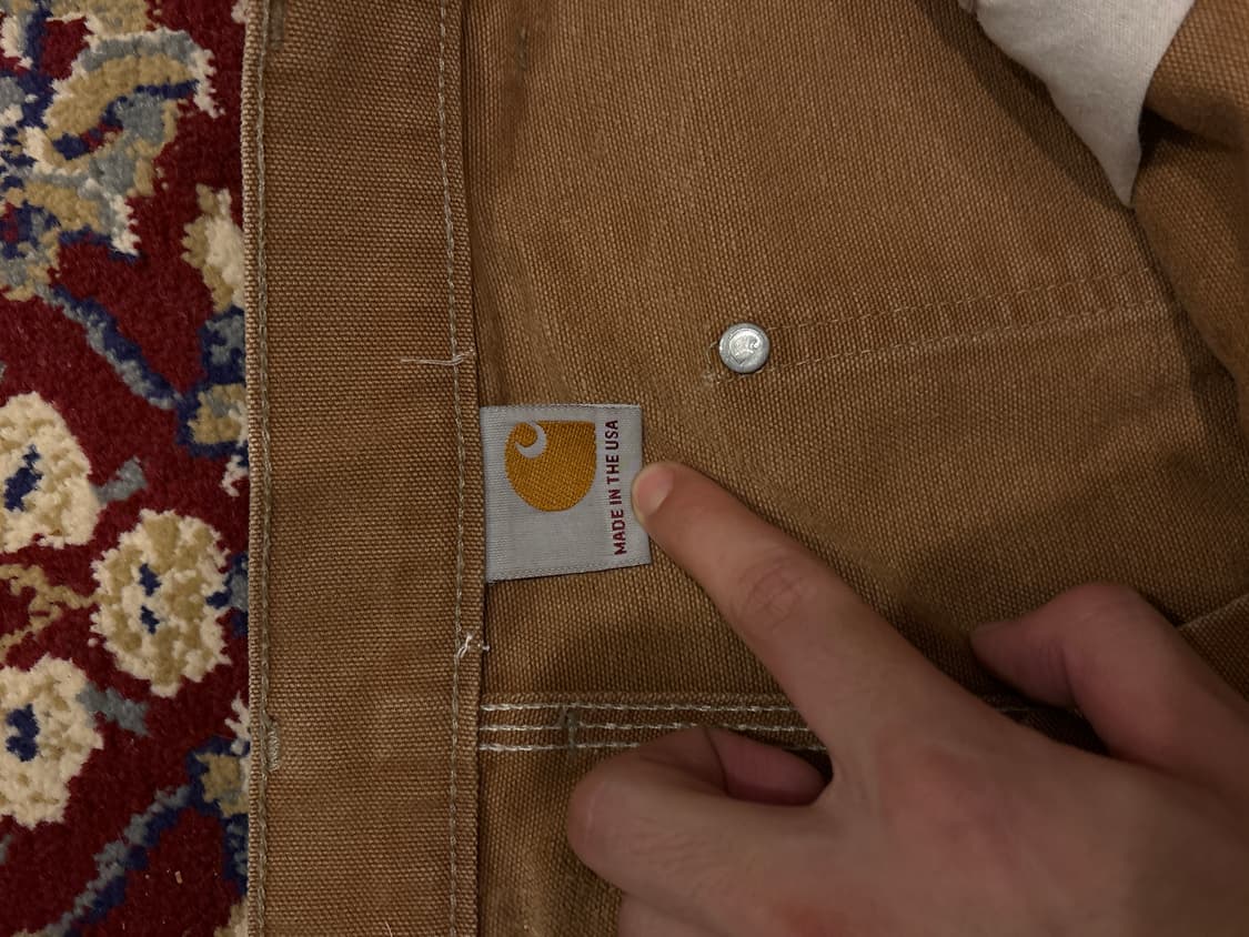 [B136] 빈티지 칼하트 더블니 브라운 썩블니 덩가리핏  상품이미지9