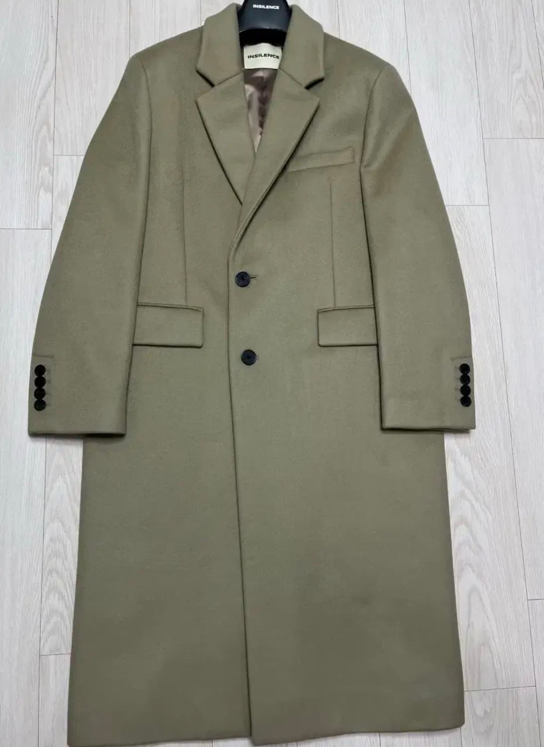 S)인사일런스 캐시미어 체스터 코트 ASH BEIGE 상품이미지2