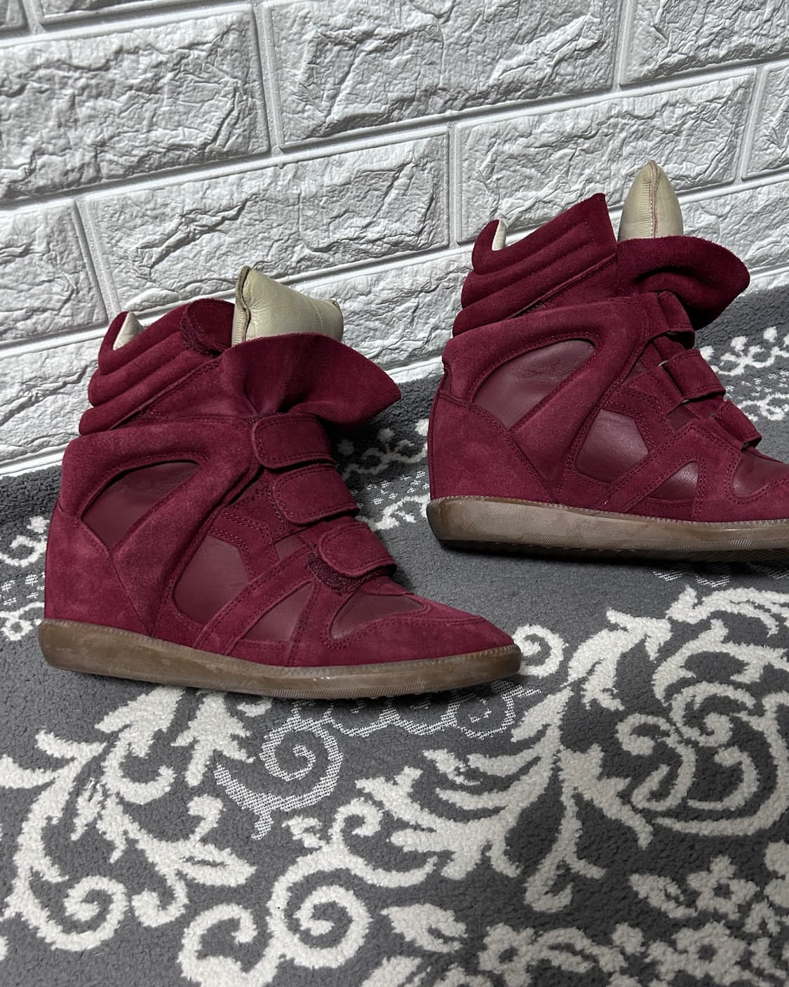 이자벨마랑 베켓 스니커즈 와인 버건디 상품이미지3