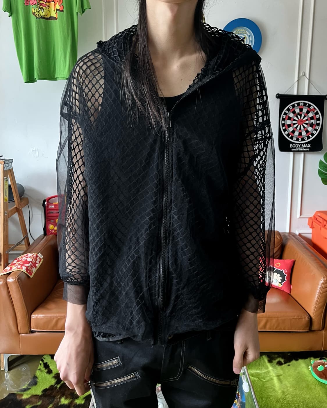 Con te Japan Mesh Hood Zip-up Jacket 상품이미지2