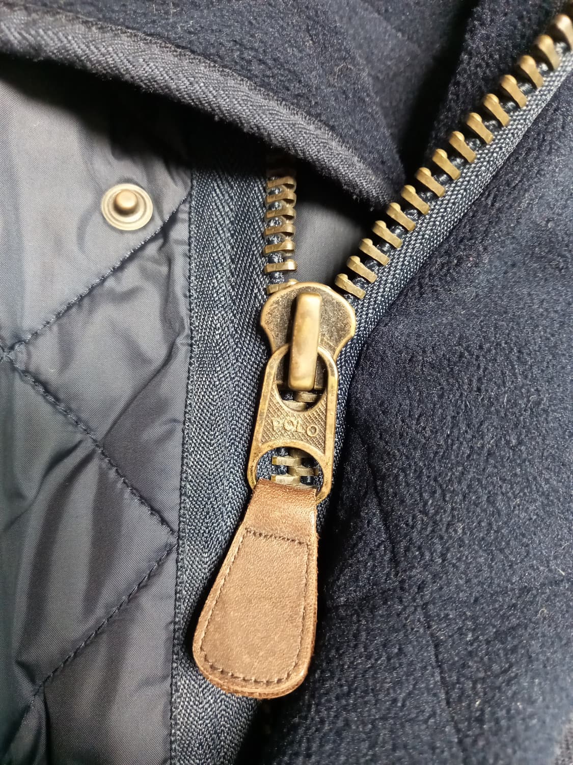 폴로 랄프로렌 네이비 퀼팅 패딩   L(실용105) 상품이미지2