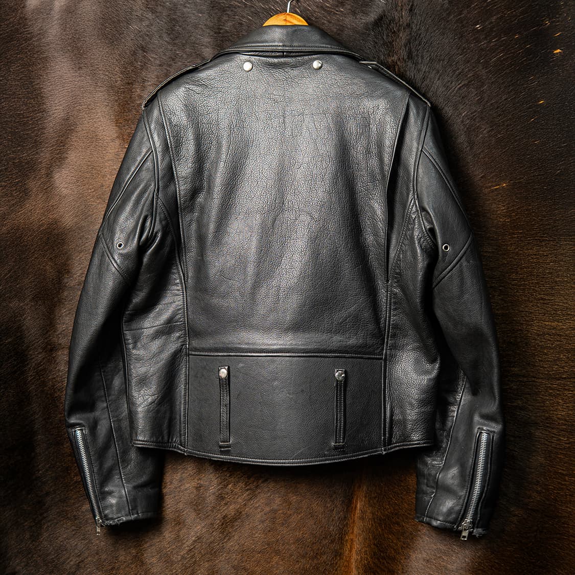 [44R] 90s 할리데이비슨 레더 더블라이더 자켓 블랙  상품이미지4