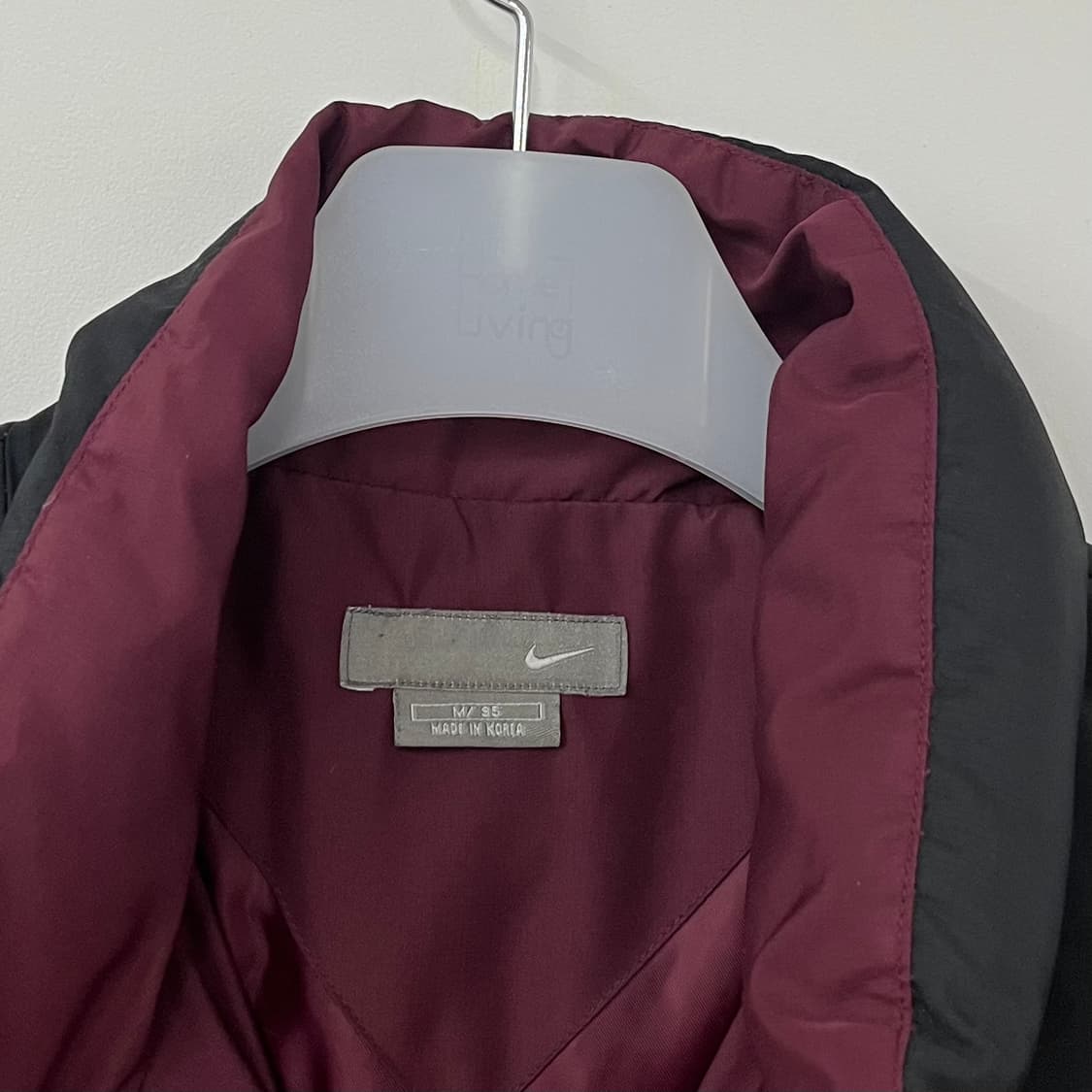 나이키 00s 버건디 스우시 뉴챔프 블랙 덕다운 패딩 자켓 상품이미지7
