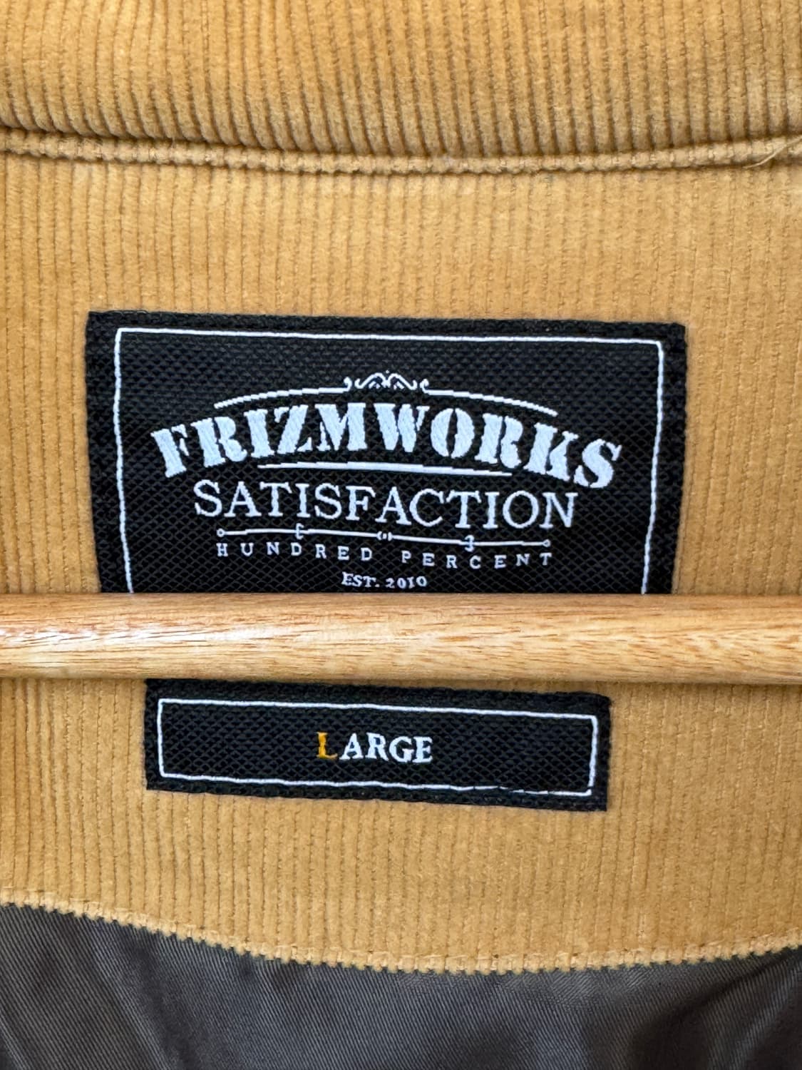 프리즘웍스 코듀로이 구스다운 패딩점퍼 L 상품이미지6