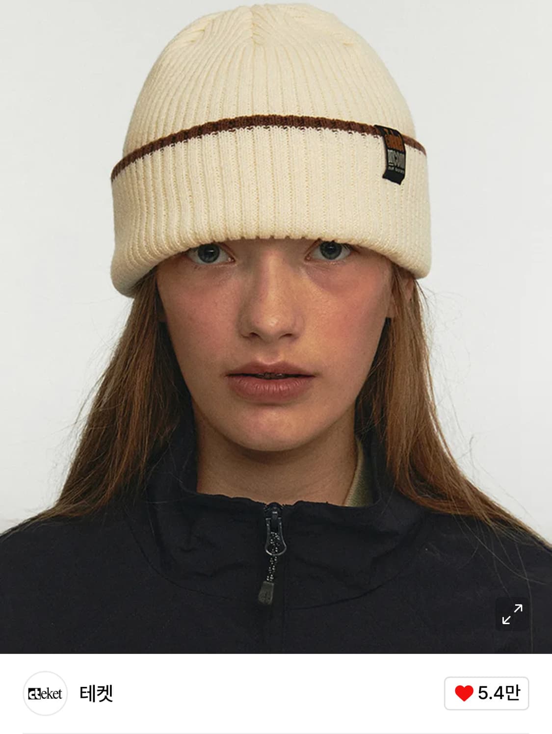 [Teket] 테켓 postcard 비니 아이보리(새상품) 상품이미지1