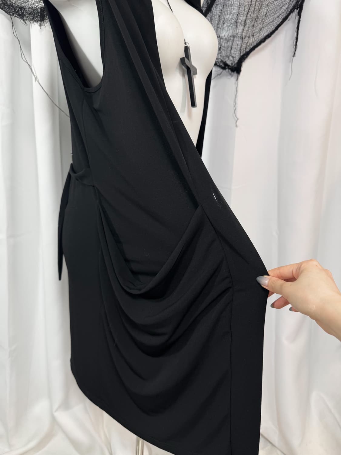 black detail long cardgian 상품이미지4
