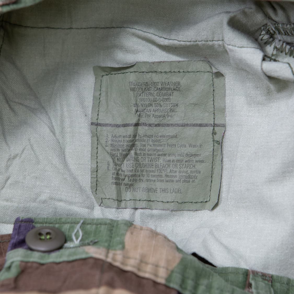 90s 미군 우드랜드 BDU 필드팬츠 M/R 상품이미지4