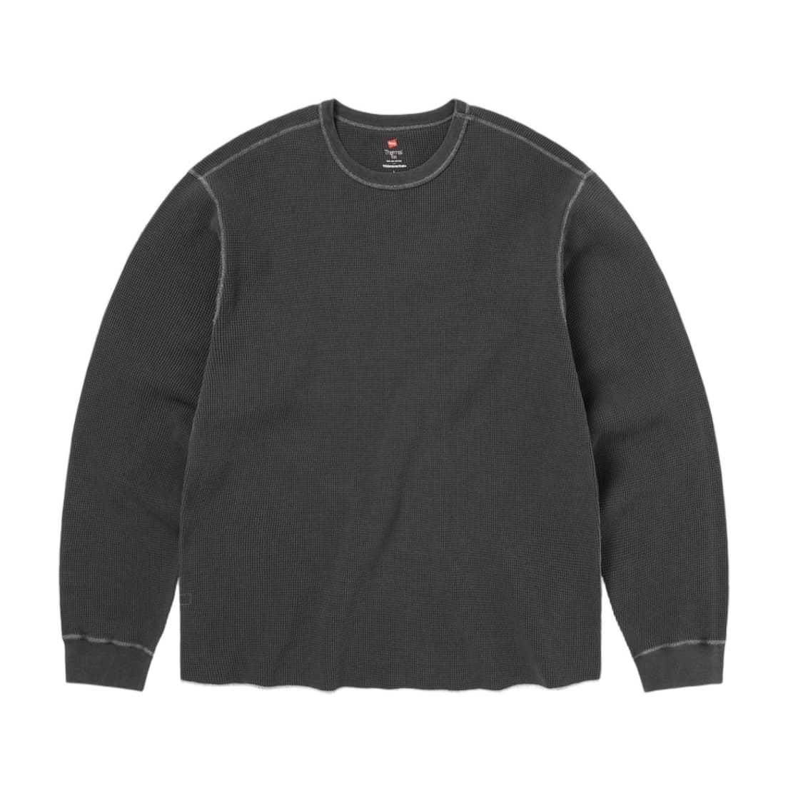 (L XL) 디스이즈네버댓 x 헤인즈 써멀 탑 차콜 새상품 상품이미지1