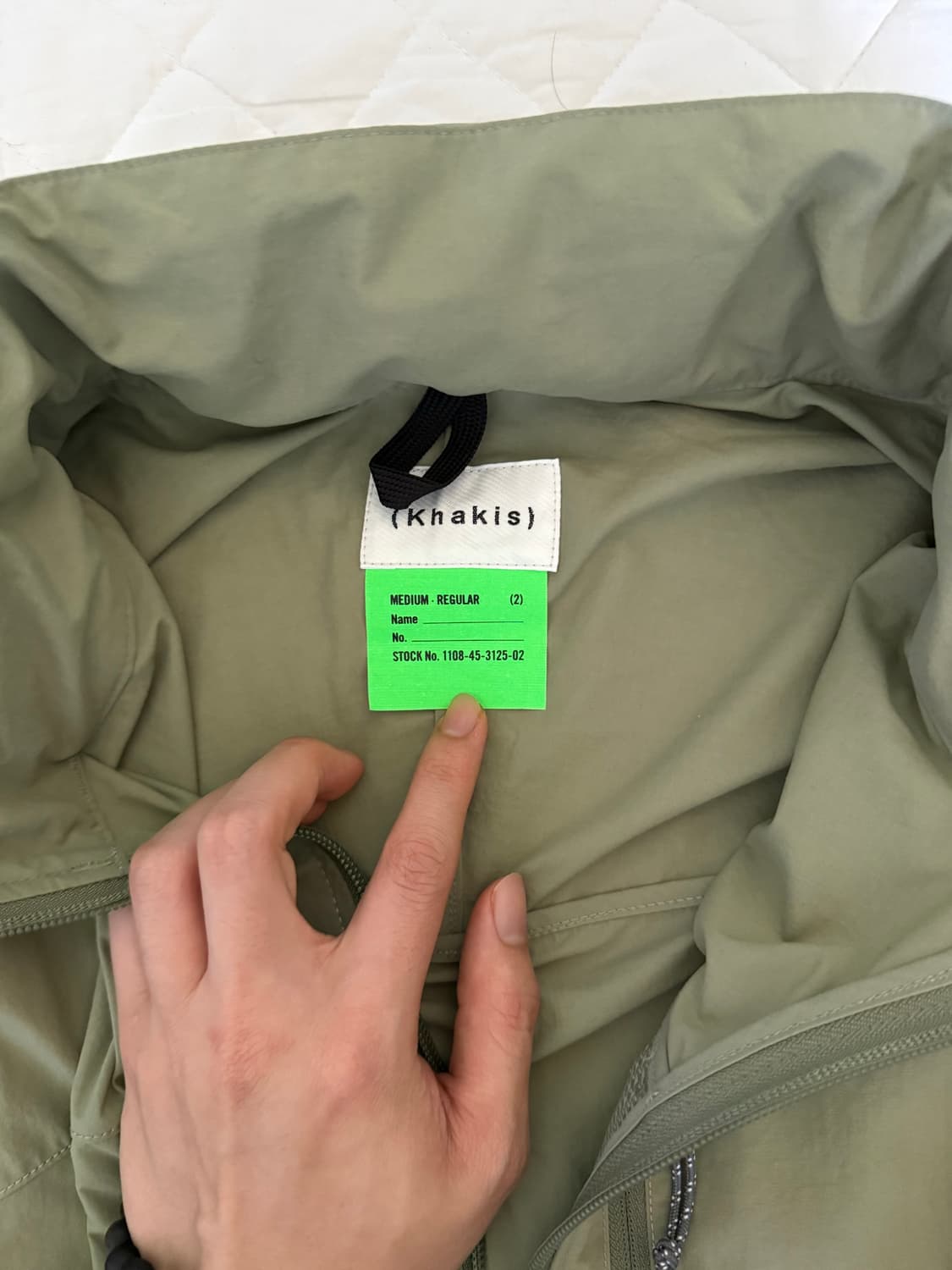 카키스 ( khakis ) 나일론 밀 자켓 m 상품이미지3