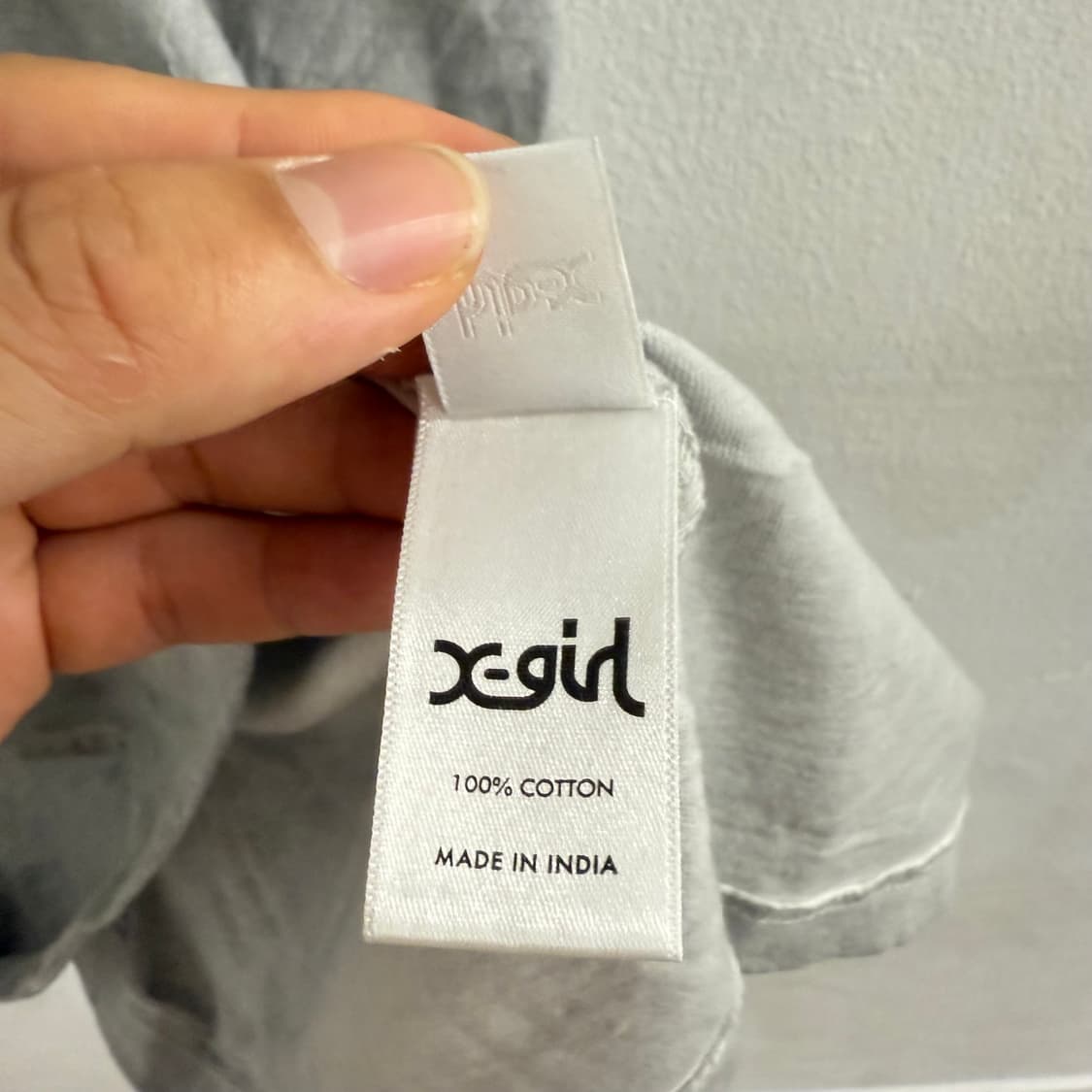 X-gril 프린팅 그레이 t-shirt 상품이미지3