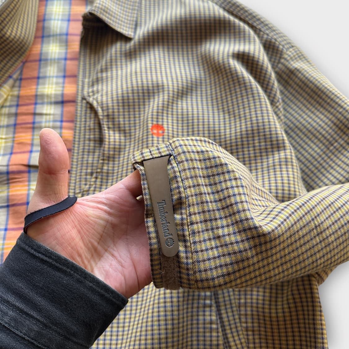 팀버랜드 체크 해링턴 자켓 블루종 상품이미지5